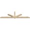 Ekena Millwork Kennewick Rough Sawn Timber Gable Bracket, Douglas Fir, 108"W x 31 1/2"H x 4"D x 4"F, 7/12 Pitch GBW108X31X0404KEN00RDF - alternate 5